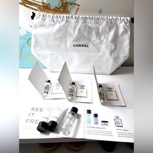 Chanel skincare perfume drawstring bag